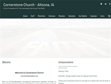 Tablet Screenshot of cornerstonealtoona.com